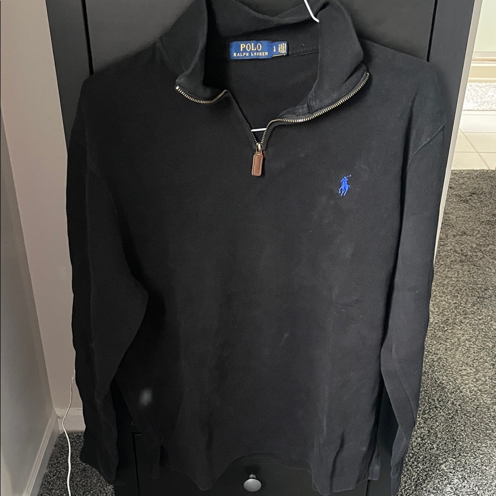 Polo by Ralph Lauren Black Zip-Up Sweater